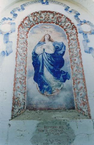 Fig. 4: Mural de la Inmaculada en el patio de san Juan