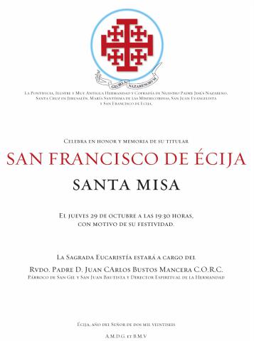  Festividad de San Francisco de Écija